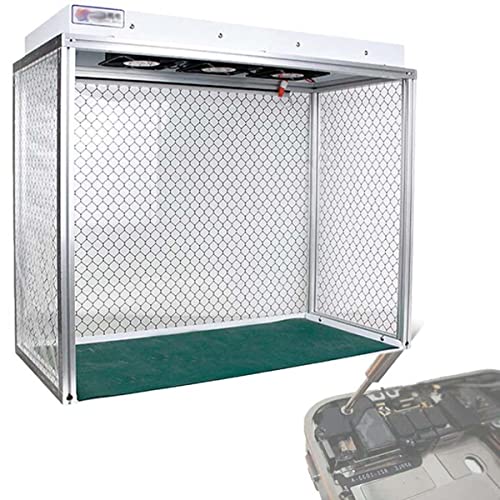 CHEIRSS Vertikale Laminar-Flow-haube Air Flow Clean Bench mit DREI Ventilatoren, Hellem Lichtschlauch Hepa-Filter für Staubfreies Arbeiten, Vertikale Laminar-Flow-haube,110V von CHEIRSS