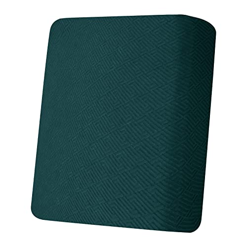 CHELZEN Sofa Sitzkissenbezug, Hochelastischer Sitzbezug, Stretch Sofasitzbezug Schonbezug Schutz Sofabezug L-förmiger Ecksofas für Wohnzimmer (1 Sitzer, Schwarzgrün) von CHELZEN