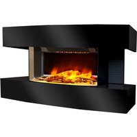 Chemin'arte - 2000w schwarzer elektrischer kamin lounge medium noir von CHEMIN'ARTE