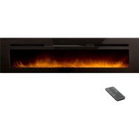 Eingebauter elektrischer kamin 180cm schwarz - Chemin'arte - elysee 5xl von CHEMIN'ARTE