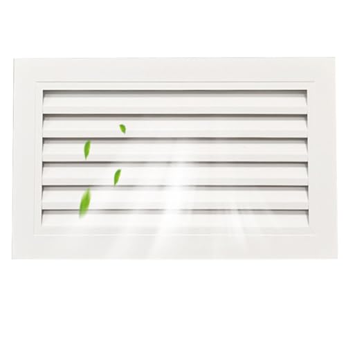 CHEMYO Rechteckiges Lüftungsgitter, Innen- Und Außen Entlüftungsabdeckung, Weiß Lüftungsabdeckung, Lüftungsgitter-Abdeckungen (Größe : 600x400mm) von CHEMYO