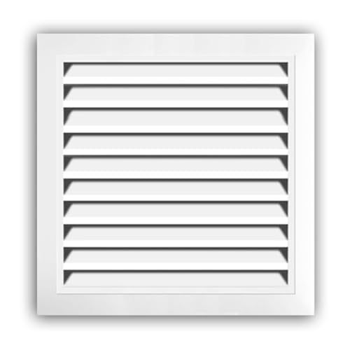 CHEMYO Weiß Lüftungskanalabdeckung, Belüftungsgitter Aluminium Für Schränke, Aluminium Ventilation Grille Für Schuhschrank (Größe : 150x150mm) von CHEMYO