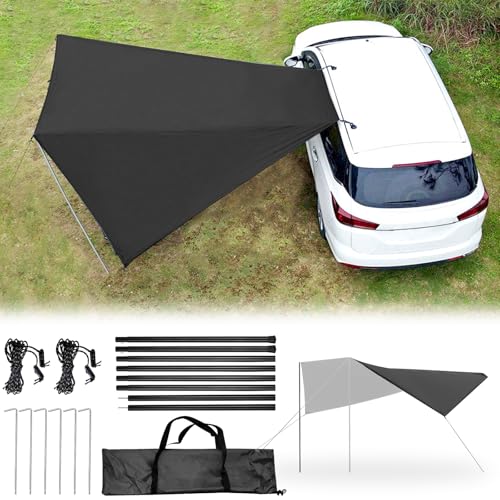 Auto Markise,Sonnenschutz für Markise Wohnmobil 380x280cm,Sonnensegel Wohnwagen,Wasserdicht Sonnensegel Auto Camping,Vorzelt Auto,Auto Heckklappenzelt,für Auto SUV Wohnwagen Outdoor von CHENBOOW