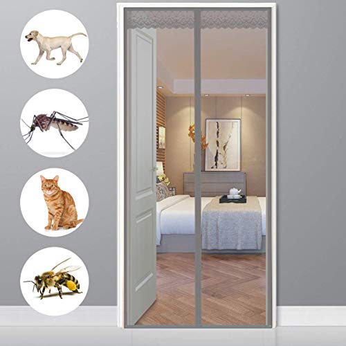 CHENG Magnet Fliegengitter Tür, Insektenschutz tür ohne Bohren 165x205cm, Kinderleichte Klebemontage Ohne Bohren Fliegengitter Magnet tür für Türen/Patio/Windows, Grau CHENG Magnet Fliegengitter Tür, Insektenschutz tür ohne Bohren 165x205cm, Kinderleichte Klebemontage Ohne Bohren Fliegengitter Magnet tür für Türen/Patio/Windows, Grau von CHENG
