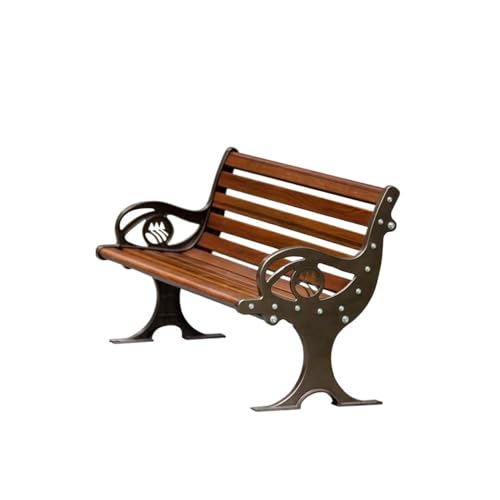 CHENGAIJIAN Außenbank, Aluminium-Parkbank mit Rückenlehne – Sitzgelegenheiten for Garten und Terrasse im Freien Gartenbank(120cm) von CHENGAIJIAN