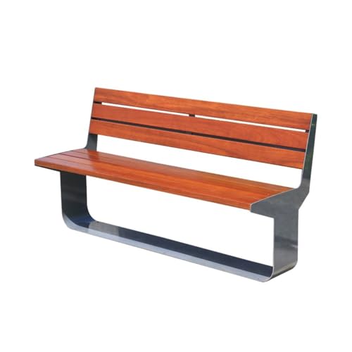 CHENGAIJIAN Außenbank, Gartenbank aus Massivholz mit Rückenlehne – Bequeme Sitzgelegenheiten for Garten, Park und Terrasse Gartenbank(S) von CHENGAIJIAN