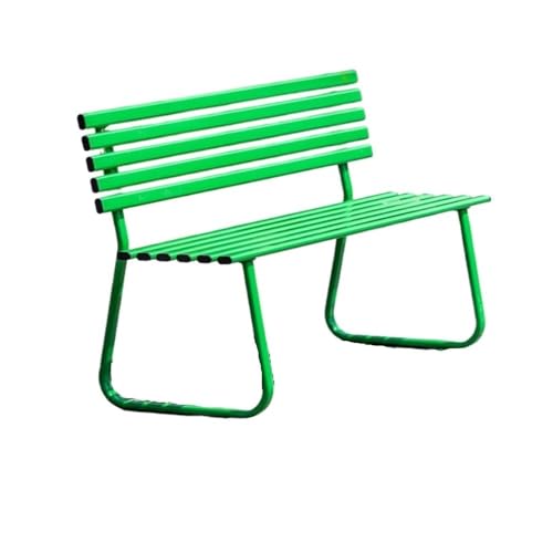 CHENGAIJIAN Außenbank, Outdoor Bank Park Stuhl Doppel Terrasse Freizeit Sitzgelegenheiten Gartenbank(Green,M) von CHENGAIJIAN