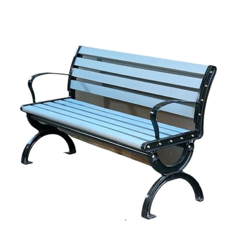 CHENGAIJIAN Außenbank, Parkbank aus Eisen und Holz, Lange Bank for den Außenbereich mit Rückenlehne for den Innenhof, quadratisch Gartenbank CHENGAIJIAN Außenbank, Parkbank aus Eisen und Holz, Lange Bank for den Außenbereich mit Rückenlehne for den Innenhof, quadratisch Gartenbank von CHENGAIJIAN