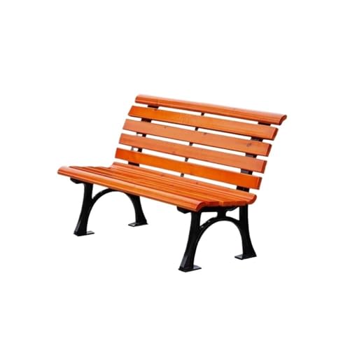 CHENGAIJIAN Außenbank, Parkbank for den Außenbereich mit Rückenlehne – Robuster Gartenstuhl for Terrasse, Hof und öffentliche Plätze Gartenbank von CHENGAIJIAN