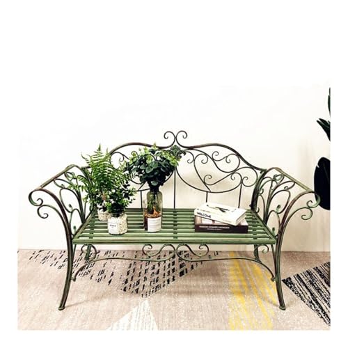 CHENGAIJIAN Außenbank, Retro-Gartenstühle aus Eisen, Doppelsitzer-Bank for den Außenbereich, for Park und Hof Gartenbank CHENGAIJIAN Außenbank, Retro-Gartenstühle aus Eisen, Doppelsitzer-Bank for den Außenbereich, for Park und Hof Gartenbank von CHENGAIJIAN