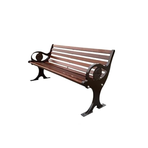 CHENGAIJIAN Außenbank, Wetterfeste Gartenbank aus Aluminium mit Rückenlehne, Sitzgelegenheiten for den Außenbereich Gartenbank(180cm) von CHENGAIJIAN