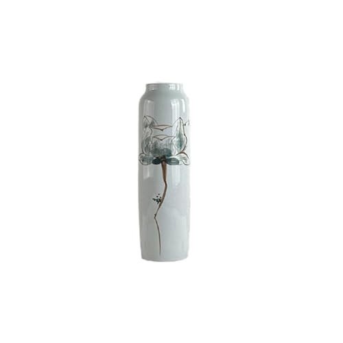 CHENGAIJIAN Blumenvase, Elegantes Blumenarrangement, Keramikvase, kreative Trockenblumendekoration for Esstisch, Wohnzimmer, Eingangsbereich, Fernsehschrank – modische Heimdekoration.(L) von CHENGAIJIAN
