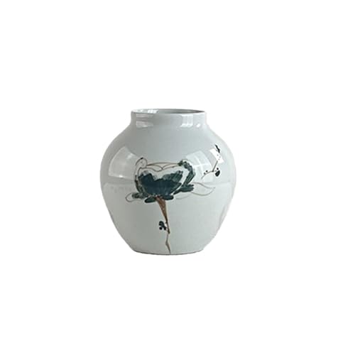 CHENGAIJIAN Blumenvase, Elegantes Blumenarrangement, Keramikvase, kreative Trockenblumendekoration for Esstisch, Wohnzimmer, Eingangsbereich, Fernsehschrank – modische Heimdekoration.(S) von CHENGAIJIAN