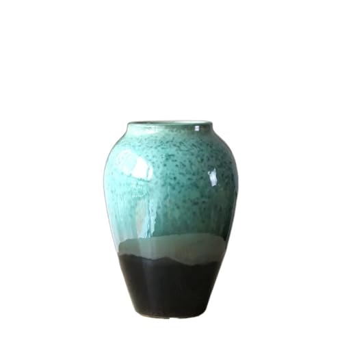 CHENGAIJIAN Blumenvase, Grüne Keramik-Bodenvase for getrocknete Blumen, minimalistisches Wohnzimmerdekor CHENGAIJIAN Blumenvase, Grüne Keramik-Bodenvase for getrocknete Blumen, minimalistisches Wohnzimmerdekor von CHENGAIJIAN