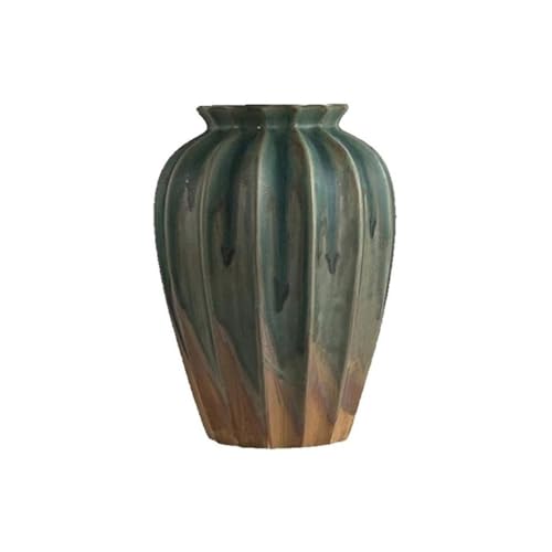 CHENGAIJIAN Blumenvase, Vintage Keramikvase - Chinesisches Blumengeschirr for Blumenarrangement im Wohnzimmer, dekoratives Keramikgefäß for Zuhause, Schreibtischdekoration, grobes Keramikdesign von CHENGAIJIAN