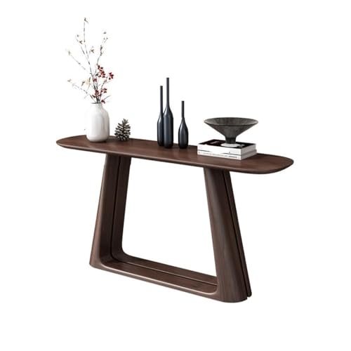 CHENGAIJIAN Eingangstisch, Anlehnbarer Eingangstisch aus Massivholz – schmale Flurkonsole, einfacher Beistelltisch for kleine Räume Konsolentisch von CHENGAIJIAN