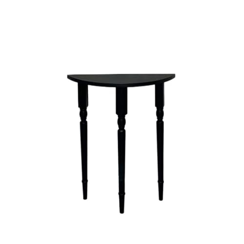CHENGAIJIAN Eingangstisch, Halbrunder Eingangstisch aus Massivholz, schmaler Flurkonsolentisch for das Wohnzimmer Konsolentisch(80cm) von CHENGAIJIAN