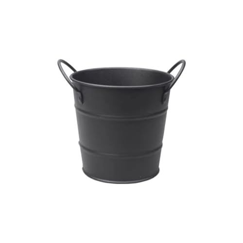 CHENGAIJIAN Eiskübel 600 ml Eiskübel Edelstahl Geschirr Snack Eimer Eiskübel Mini Aufbewahrungseimer Desktop Mülleimer(Black) von CHENGAIJIAN