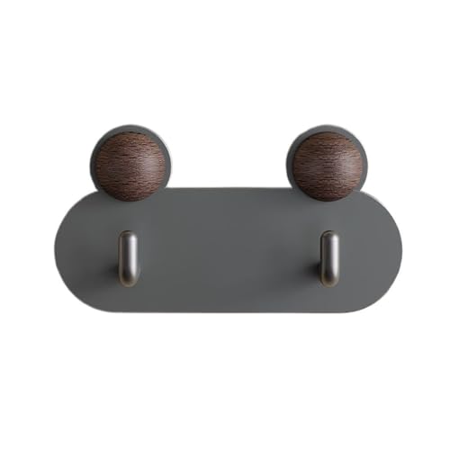 CHENGAIJIAN Garderobenständer Wandhalterung Badezimmerhaken aus Eisen ohne Lochung – Wandmontierte Aufbewahrungshaken for Handtücher und Kleidung(Gray,12.5cm) von CHENGAIJIAN