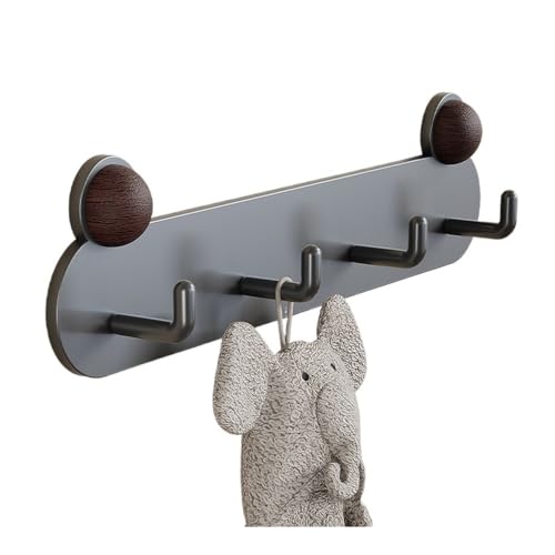 CHENGAIJIAN Garderobenständer Wandhalterung Badezimmerhaken aus Eisen ohne Lochung – Wandmontierte Aufbewahrungshaken for Handtücher und Kleidung(Gray,26.5cm) von CHENGAIJIAN