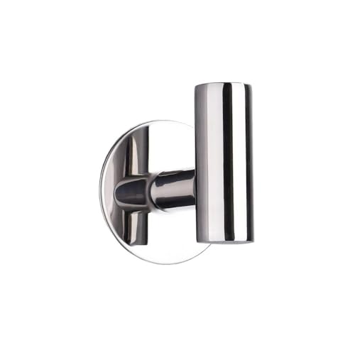 CHENGAIJIAN Garderobenständer Wandhalterung Goldener gebürsteter selbstklebender Wandhaken - Badezimmerregal for Zuhause, moderne Kleiderbügel(Silver) von CHENGAIJIAN