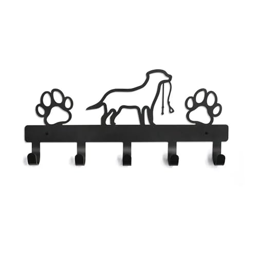 CHENGAIJIAN Garderobenständer Wandhalterung Wandaufhänger aus Metall mit Pfotenmotiv und 5 Haustierhaken for Mantel, Schlüssel, Leine, Handtuch-Aufbewahrungsorganizer CHENGAIJIAN Garderobenständer Wandhalterung Wandaufhänger aus Metall mit Pfotenmotiv und 5 Haustierhaken for Mantel, Schlüssel, Leine, Handtuch-Aufbewahrungsorganizer von CHENGAIJIAN