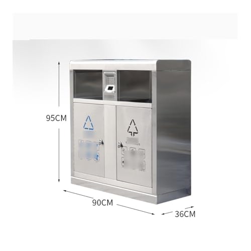 CHENGAIJIAN Mülleimer Edelstahl-Mülleimer for den Außenbereich – Großer Kleinmüllcontainer for die Gemeinde CHENGAIJIAN Mülleimer Edelstahl-Mülleimer for den Außenbereich – Großer Kleinmüllcontainer for die Gemeinde von CHENGAIJIAN