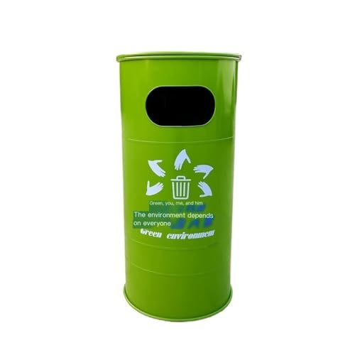 CHENGAIJIAN Mülleimer Eisen Kreativer Mülleimer Moderne Mode Kleiner Mülleimer Mehrfarbig(Green) von CHENGAIJIAN