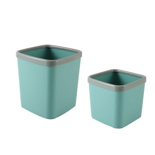 CHENGAIJIAN kleiner Mülleimer 2 Stück Desktop-Mülleimer - Kleiner Abfallkorb for Schlafzimmer, Wohnzimmer, Arbeitsplatte(Green) von CHENGAIJIAN
