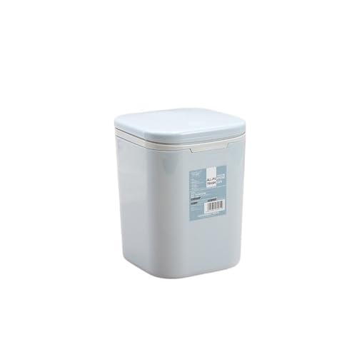 CHENGAIJIAN kleiner Mülleimer Desktop-Mülleimer mit Deckel for Drücken – einfacher und kompakter Abfalleimer for das Büro zu Hause(Blue) von CHENGAIJIAN