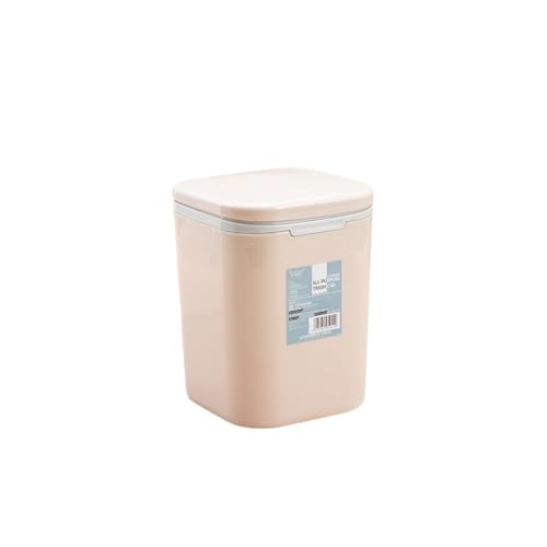 CHENGAIJIAN kleiner Mülleimer Desktop-Mülleimer mit Deckel for Drücken – einfacher und kompakter Abfalleimer for das Büro zu Hause(Pink) von CHENGAIJIAN