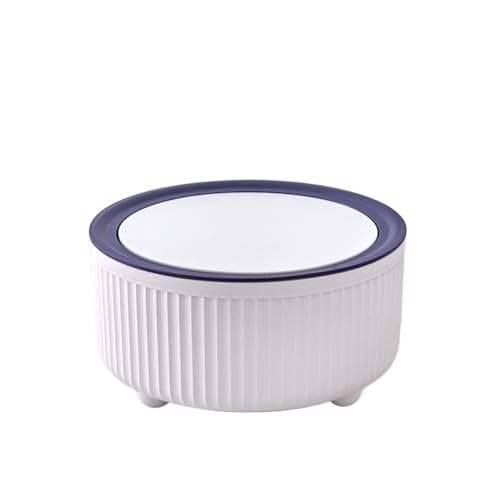 CHENGAIJIAN kleiner Mülleimer Kleiner Schreibtisch-Mülleimer mit Deckel for Büro, Wohnzimmer und Couchtisch(Blue) von CHENGAIJIAN