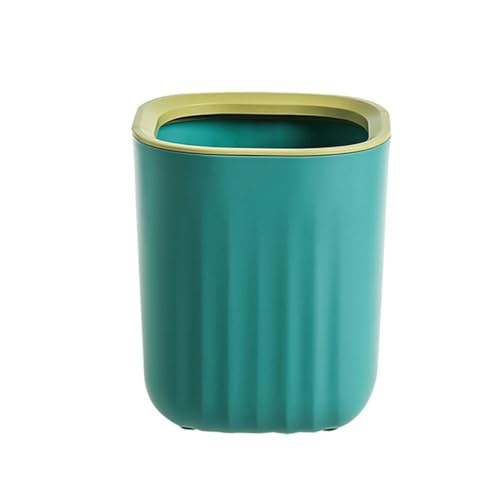 CHENGAIJIAN kleiner Mülleimer Mini-Desktop-Mülleimer for Schlafzimmer-Büro-Schreibtisch - Einfacher Aufbewahrungsbehälter ohne Deckel(Green) von CHENGAIJIAN