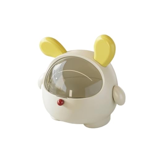 CHENGAIJIAN kleiner Mülleimer Mini-Papierkorb for den Schreibtisch – Kleiner Mülleimer-Organizer for Schlafzimmer, Nachttisch und Büro(Yellow) von CHENGAIJIAN