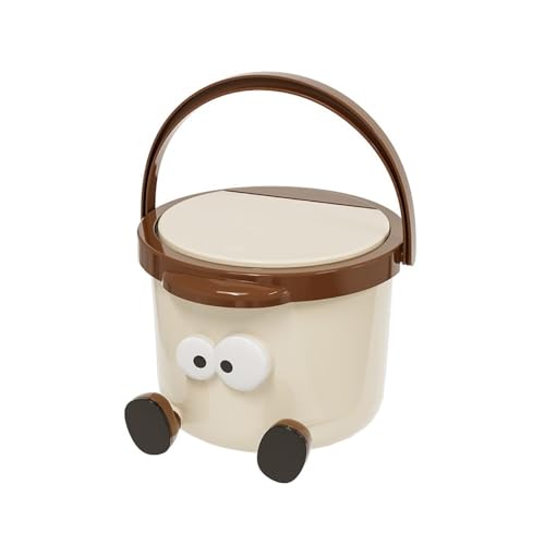 CHENGAIJIAN kleiner Mülleimer Mülleimer mit offenem Deckel, kleiner Papierkorb for den Schreibtisch, for das Home-Office und das Wohnheim von CHENGAIJIAN