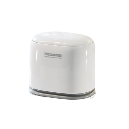 CHENGAIJIAN kleiner Mülleimer Press-Mülleimer for Schreibtisch/Büro/Auto - Kompakter Abfallkorb(White) von CHENGAIJIAN