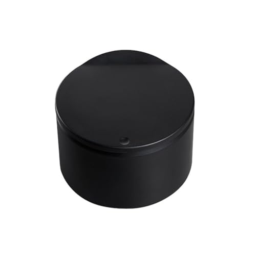 CHENGAIJIAN kleiner Mülleimer Press-Mülleimer for den Schreibtisch – Büro-Abfalleimer aus Kunststoff mit geräuschlosem Deckel(Black) von CHENGAIJIAN