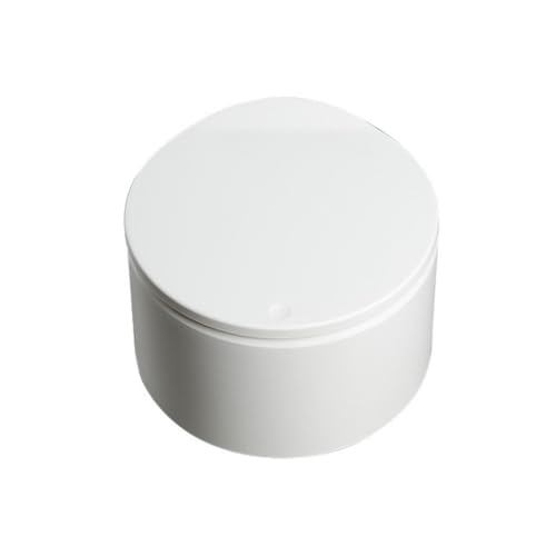 CHENGAIJIAN kleiner Mülleimer Press-Mülleimer for den Schreibtisch – Büro-Abfalleimer aus Kunststoff mit geräuschlosem Deckel(White) von CHENGAIJIAN