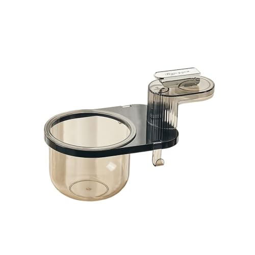 CHENGAIJIAN kleiner Mülleimer Rotierender Schreibtisch-Mülleimer – Mini-Abfalleimer mit Saugnapf for Zuhause und Büro(Black) von CHENGAIJIAN