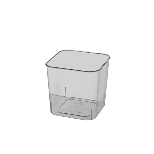 CHENGAIJIAN kleiner Mülleimer Transparenter Desktop-Mülleimer for das Home-Office-Badezimmer - Kleiner Papierkorb(Gray,S) von CHENGAIJIAN