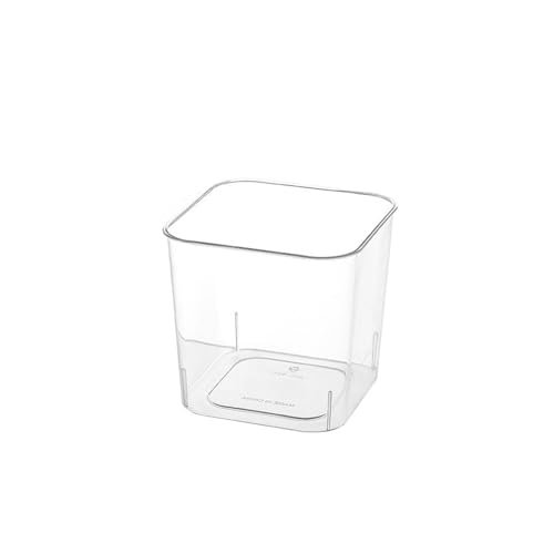 CHENGAIJIAN kleiner Mülleimer Transparenter Desktop-Mülleimer for das Home-Office-Badezimmer - Kleiner Papierkorb(Transparent,S) von CHENGAIJIAN