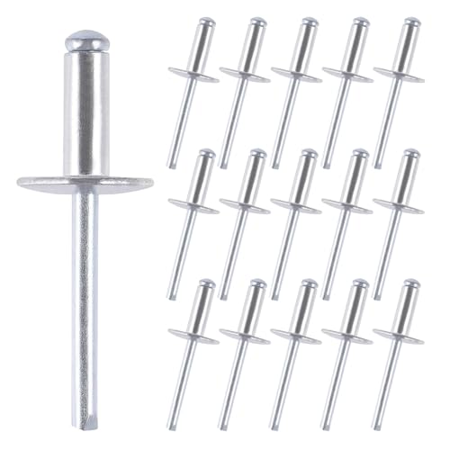 150 Stück Blindnieten, 4,8 x 20 mm Popnieten, Nieten Aluminium, Blindniet mit Großem Flansch, Stahldorn für Metall Kunststoff Holz 150 Stück Blindnieten, 4,8 x 20 mm Popnieten, Nieten Aluminium, Blindniet mit Großem Flansch, Stahldorn für Metall Kunststoff Holz von CHENGCKJ