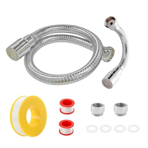 2 Stück Wasserhahn Verlängerung Küche Verlängerung Faucet Extender 2 Modi Wasserhahnverlängerung 52cm 16cm Flexibel Wasserhahn Aufsatz Schwenkbarer Spritzkopf 360° Drehbarer Verlängerungshahn für Bad 2 Stück Wasserhahn Verlängerung Küche Verlängerung Faucet Extender 2 Modi Wasserhahnverlängerung 52cm 16cm Flexibel Wasserhahn Aufsatz Schwenkbarer Spritzkopf 360° Drehbarer Verlängerungshahn für Bad von CHENGCKJ
