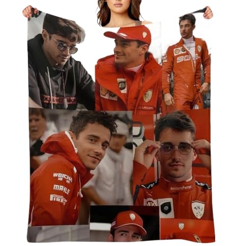 Charles 16 Fleecedecke,F1 Rennen Flauschige Kuscheldecken,Wohndecke Überwurfdecke,Flauschig Kuscheldecke Sofadecke,personalisierte Geschenke (A,220x240) von CHENGHUO