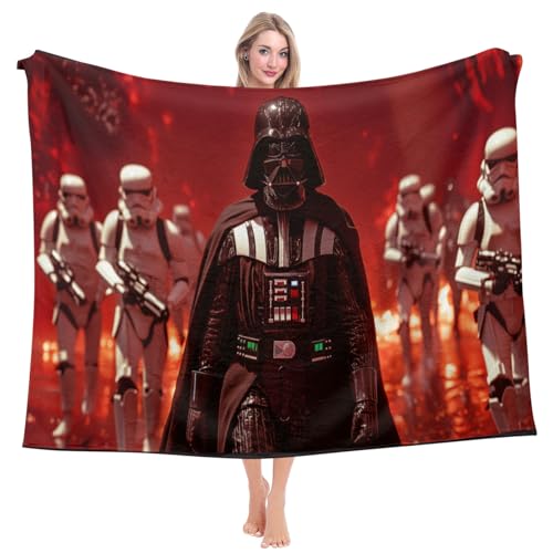 CHENGHUO Darth Vader Kostüm Kinder Decke 150x200 cm Kuscheldecken Fleecedecke Bettüberwurf - Kinderdecke Für Jungen Und Mädchen,Überwurfdecken Für Kinder Und Erwachsene (A,150x200) von CHENGHUO