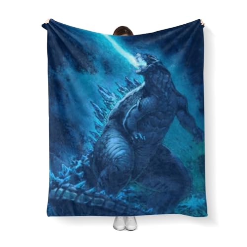 Tagesdecken Anime Cartoon Druck Flanell Weiche Warme Decke Bettwäsche Schlafsofa,Geschenk Für Freund,kuscheldecke,Anime Deko Für Zimmer (B,200x200) von CHENGHUO