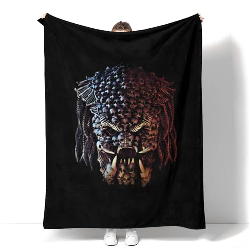 CHENGHUO The Predator Kuscheldecke Flauschig 100 X 135- Ganzjahresdecke Für Kinder -Decken Aus Fleece Geschenke,TV-Decke,Fleecedecke,Sofadecke Anime (B,135x200) von CHENGHUO