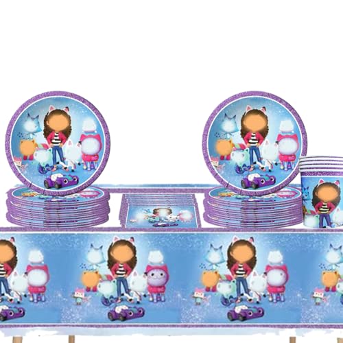61PCS Dollhouse Partygeschirr Kindergeburtstag Set, Dollhouse Party Geschirr Dollhouse Geburtstag Deko, Dollhouse Kindergeburtstag Tischdeko Dollhouse Geburtstagsparty Zubehör Party Pappbecher Teller 61PCS Dollhouse Partygeschirr Kindergeburtstag Set, Dollhouse Party Geschirr Dollhouse Geburtstag Deko, Dollhouse Kindergeburtstag Tischdeko Dollhouse Geburtstagsparty Zubehör Party Pappbecher Teller von CHENGLI