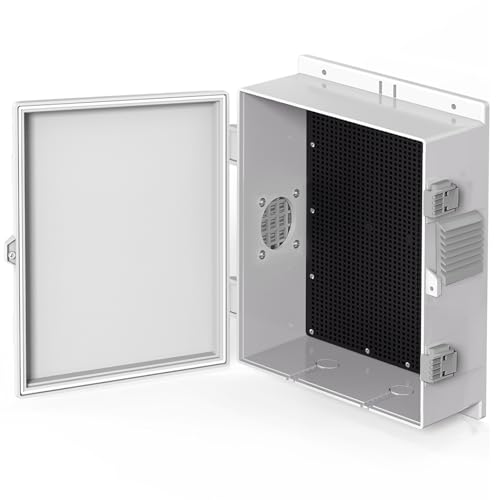 CHENGPI Aufputz Verteilerdose, ABS-Kunststoffgehäuse Wasserdicht, IP65 Wasserdicht Elektrische Abzweigdose - 40x28x10.5cm von CHENGPI