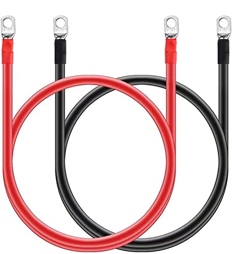 CHENGPI 2 Stück Auto Batteriekabel 30CM,Batterie-Kabel 12V Kupferkabel Kupfer Stromkabel mit M8 Ringklemmen,Versorgungsbatterien und Traktionsbatterien,5WAG/16mm² CHENGPI 2 Stück Auto Batteriekabel 30CM,Batterie-Kabel 12V Kupferkabel Kupfer Stromkabel mit M8 Ringklemmen,Versorgungsbatterien und Traktionsbatterien,5WAG/16mm² von CHENGPI